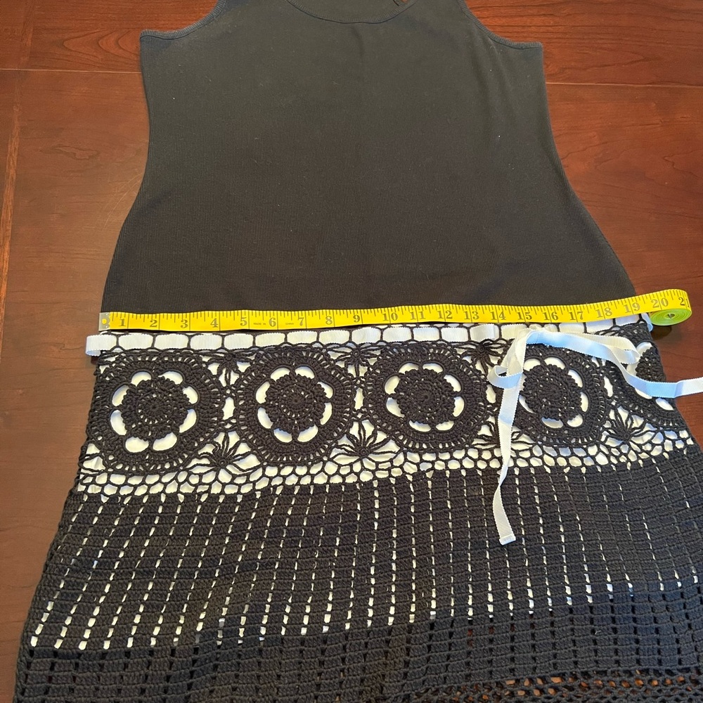 Moda International Black Knit Mini Dress